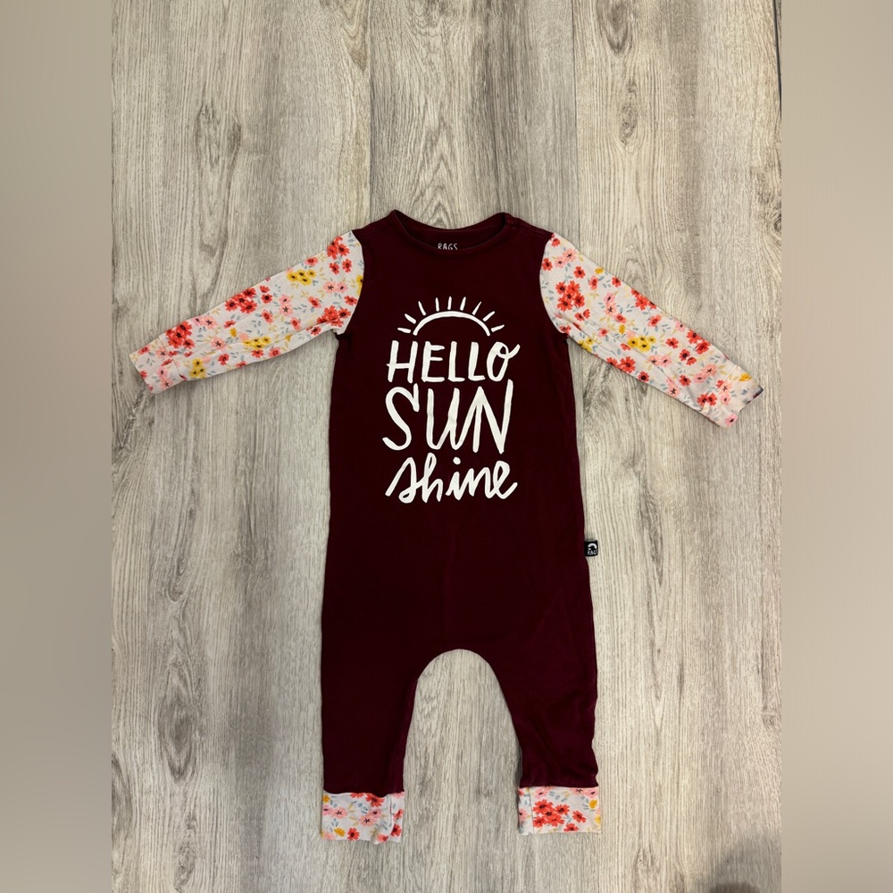Rags To Raches 12-18months Hello Sunshine Romper